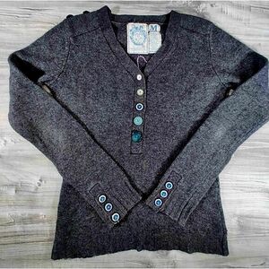 Womens Vintage TROVATA Long Sleeve Button Front V-Neck Cardigan Sweater …